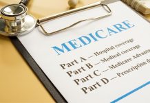 Understanding Medicare Stethoscope on table with medicare form ready to be filled out with all parts listed