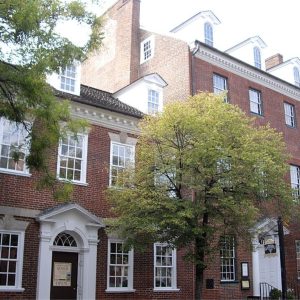 Exterior photo of Gadsby's Tavern