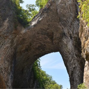 Natural limestone bridge