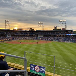 View of Dunkin Donuts Field from Right Field seats