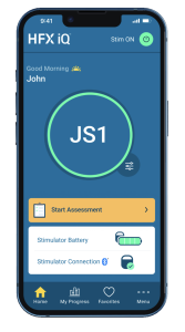 HFX IQ App on Mobile Phone