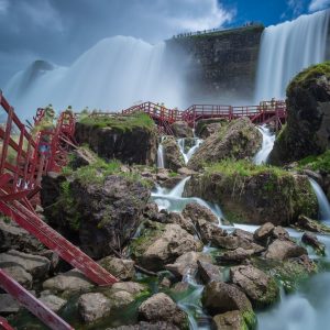 Cave of the Winds viewing platforms at Niagara Falls - Buffalo NY