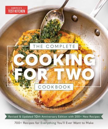 Book cover for "The Complete Cooking for Two Cookbook" by America's Test Kitchen