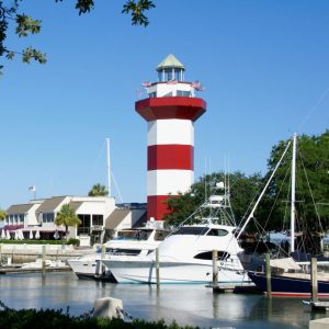 Photo of the lighthouse at Hilton Head Harbour