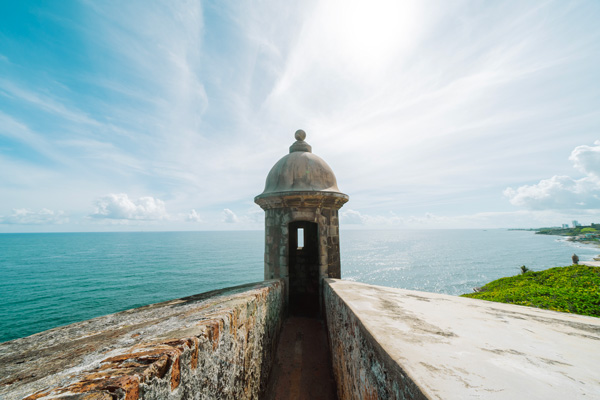 The citadel and fortress El Morro is one of the most iconic landmarks in Puerto Rico.