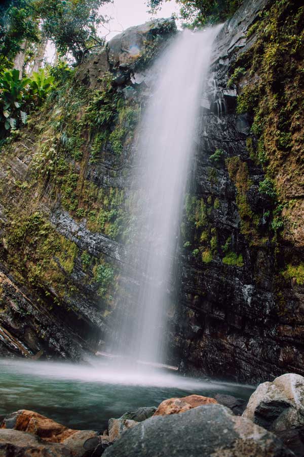 One of the many waterfalls in Puerto Rico's El Yunque National Forest.